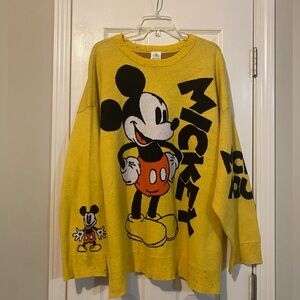 Disney Mickey Mouse Pullover Knit Sweater for Adults 2X NWOT
